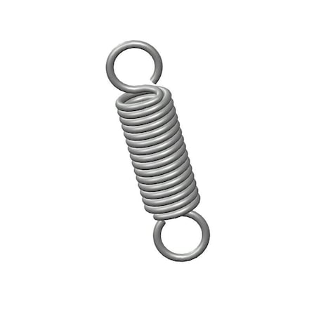 Extension Spring, O= .750, L= 3.00, W= .105